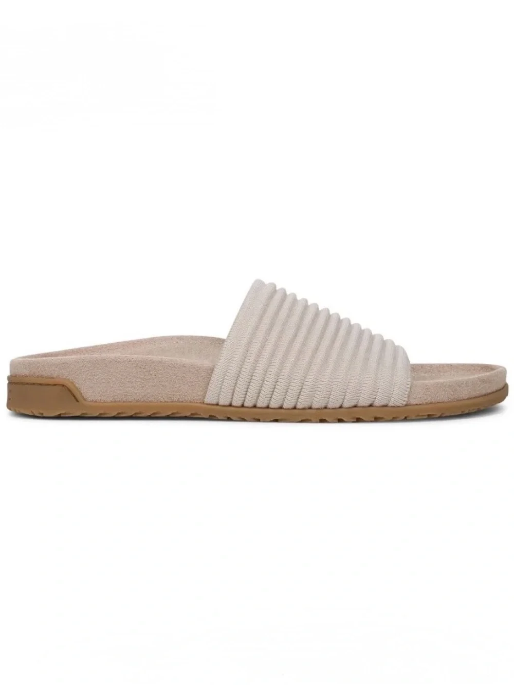 VIONIC, Evie Knit Slide Sandals in Cream, Size 8, NWOB
